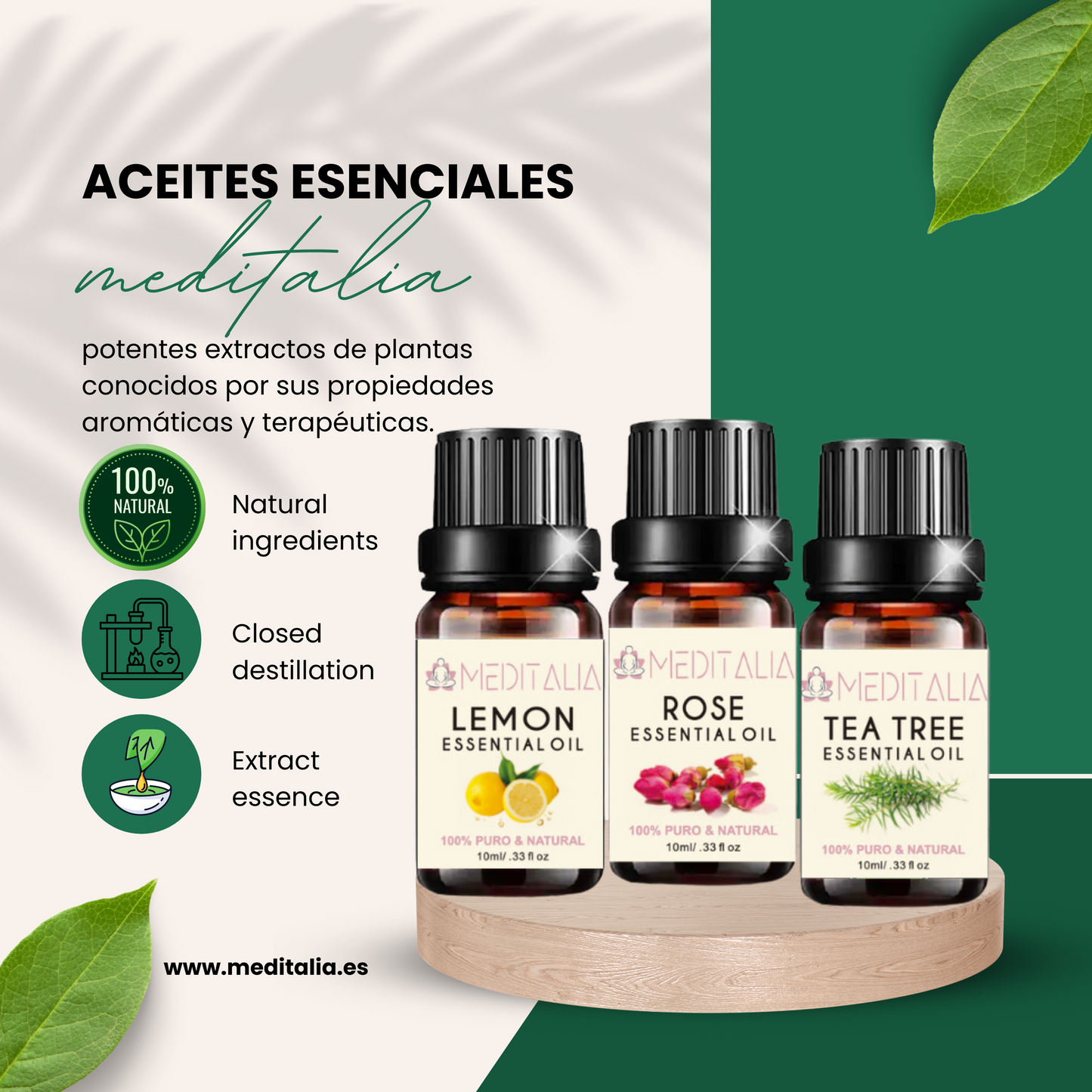 Juego de Aceites Esenciales 12x10ml - 100% natural